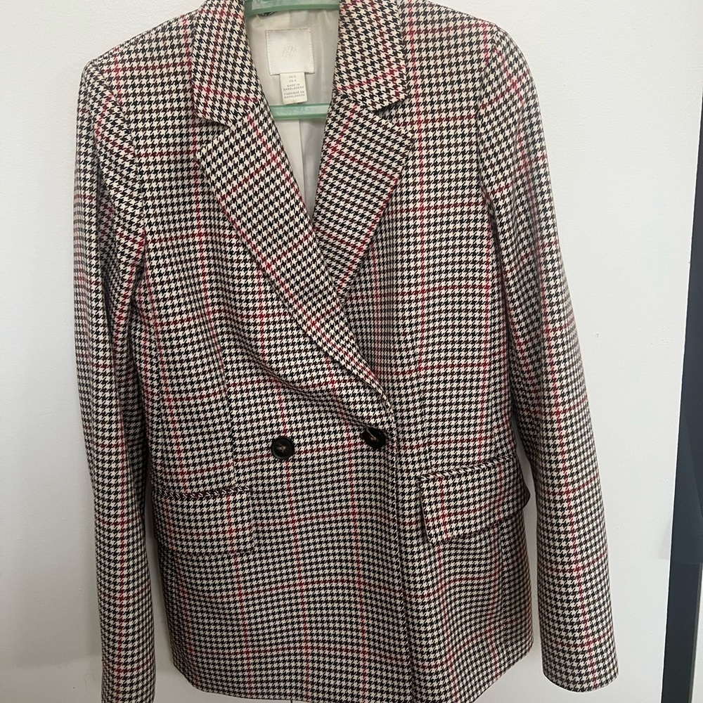H&M checkered Blazer Sale